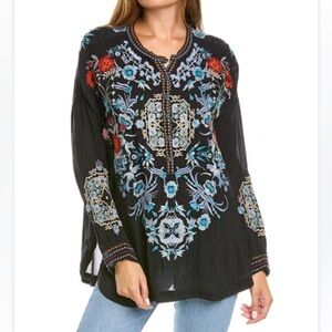 Johnny Was Jordan Blouse - Sanded Black